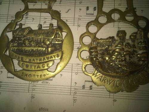 Vintage Brass Horse Ornaments