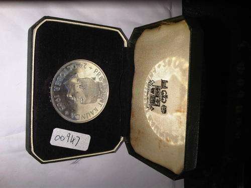 Presedential Medallion Of President Kaunda From October Of 1965