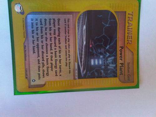 POKEMON Holographic Trainer Card Power Plant