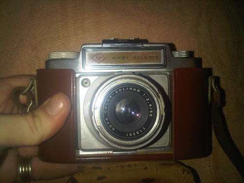 Vintage Ambi Silette Camera Leather Covered SPCA