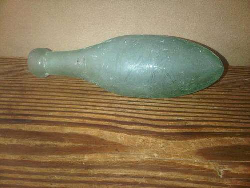 Very Old Made Glass Bomb Bottle