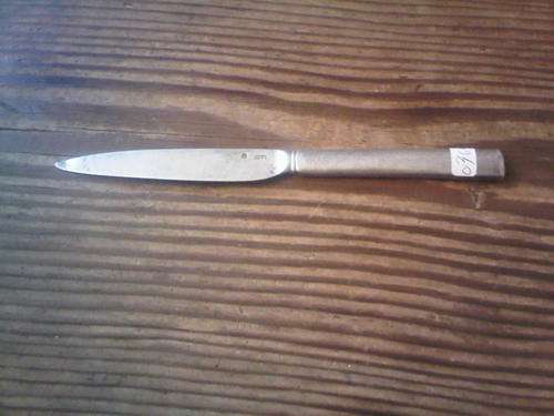Very Old Solid Silver Knife Including The Blade