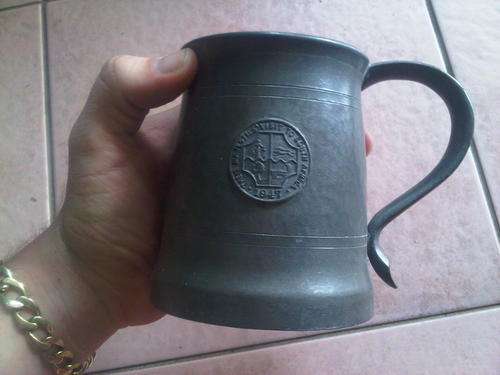 1947 Their Majesties' Visit To South Africa Pewter Beer Mug