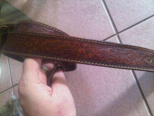 Apache Signed Leather Belt - #44 / #110