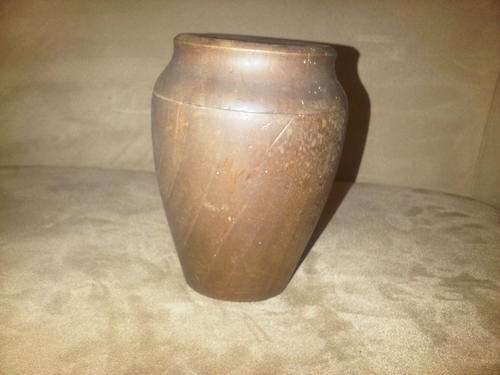 Well Carved Indonesian Wooden Urn