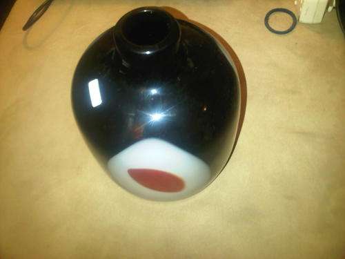 Big Hand Blown Colored Glass Vase