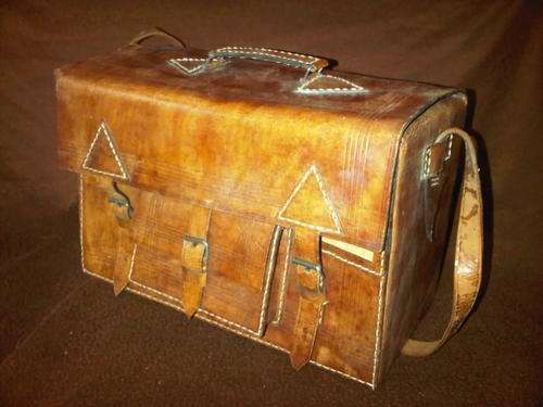 Old Leather School Case