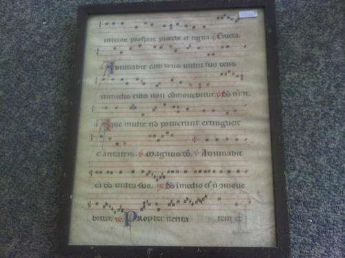 Awesome Quite Old Music Notes Framed
