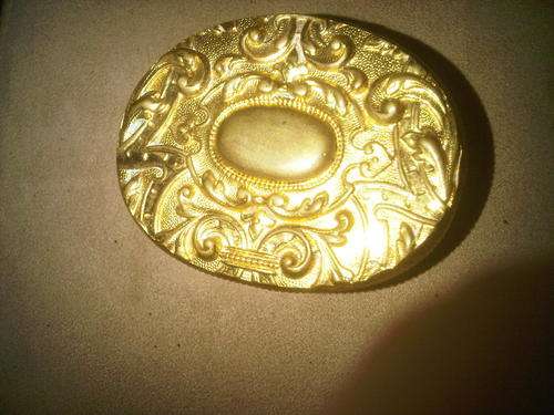 Gold Toned Beautifully Decorated Container