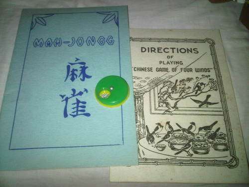 Mahjong Full Set In Leather Case Kept By A Sea Captain For His Journies