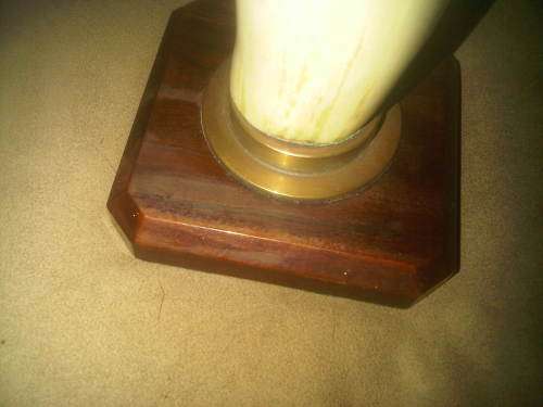 Large Mounted Whale Tooth !