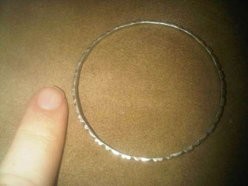 Vintage Sterling Silver Designed Bangle