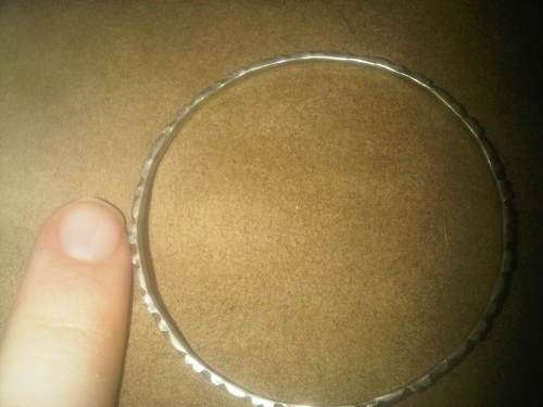 Vintage Sterling Silver Designed Bangle