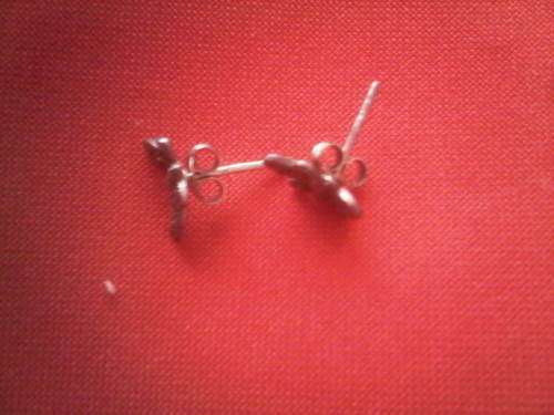 Vintage Sterling Silver Butterfly Earings