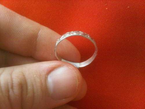 Vintage Sterling Silver Heart Design Ring