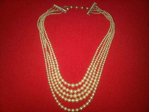 Vintage Richelieu Faux Pearl Necklace In Box