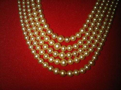 Vintage Richelieu Faux Pearl Necklace In Box