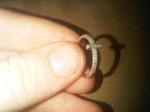 Vintage Sterling Silver Cross Ring