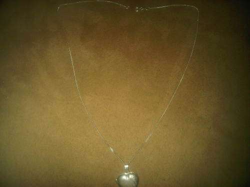 Vintage Sterling Silver Necklace & Heart Locket
