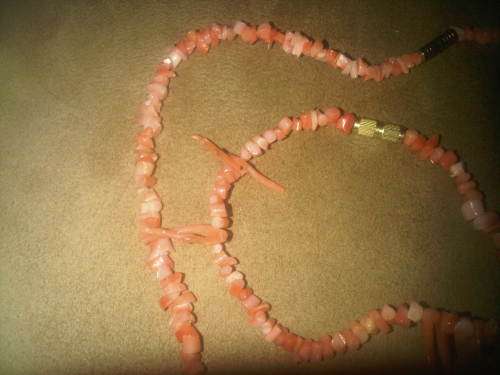 Coral Necklace & Bracelet Set
