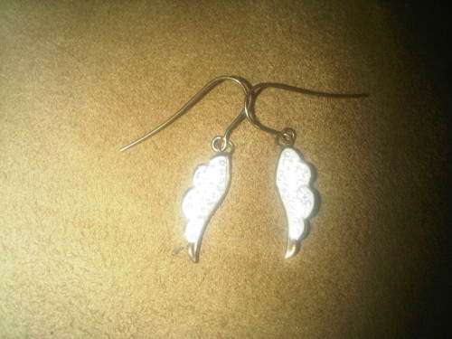 Vintage Sterling Silver Winged Earings