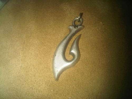 Vintage Sterling Silver Hook Pendant