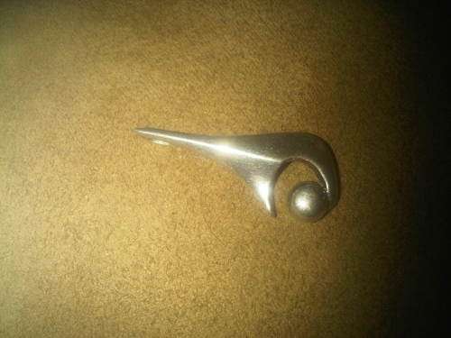 Vintage Sterling Silver Arty Hand Pendant