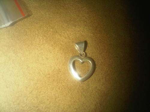 Vintage Sterling Silver Heart Pendant