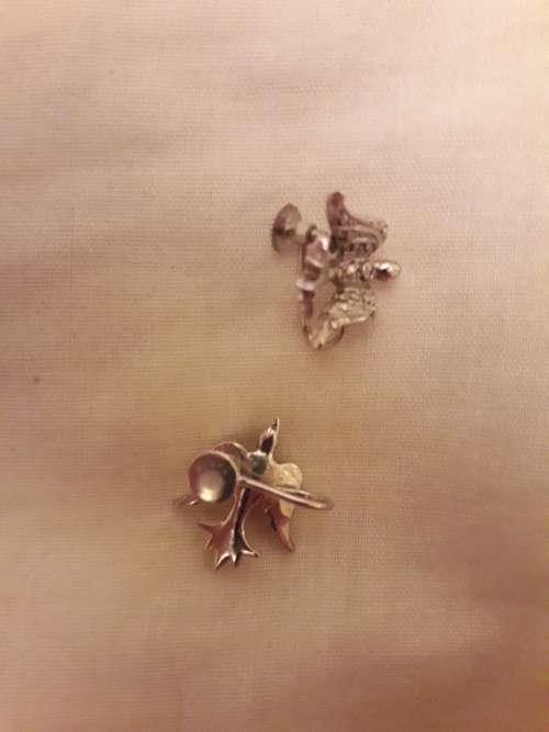 Vintage Sterling Silver Marcasite Earings