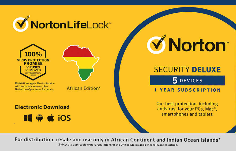 NORTON SECURITY DELUX 1USER 5 DEVICE 1YE