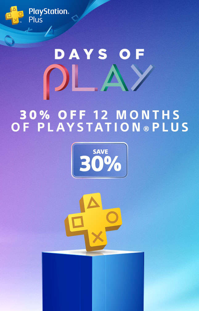 PlayStation Plus:30% Off 12 Month Promo