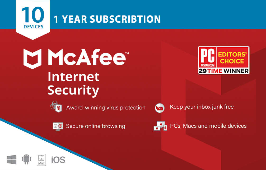 McAfee Internet Security for 10 Devices