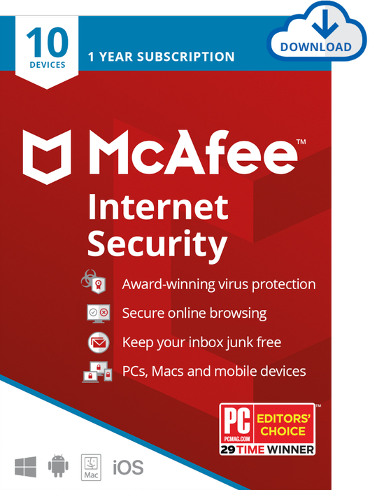 McAfee Internet Security for 10 Devices