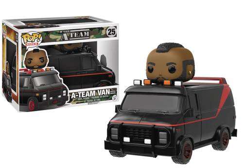 POP RIDES A-TEAM VAN WITH B.A. BARACUS VINYL FIGURE NEW IN BOX