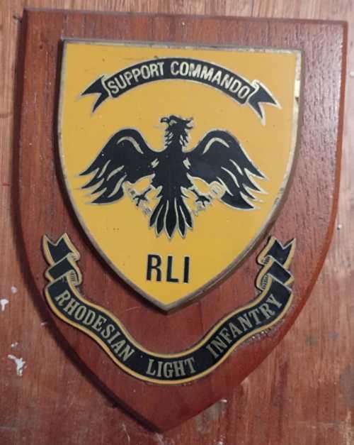 Rhodesia RLI Support Commando Plaque TP7