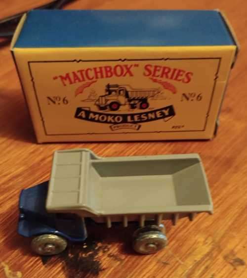 MATCHBOX SERIES NO. 6 - MOKO LESNEY DUMP TRUCK IN BOX TMS6