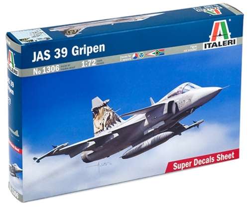 JAS 39 GRIPEN (SAAF DECALS INCLUDED) Italeri 1306 1/72