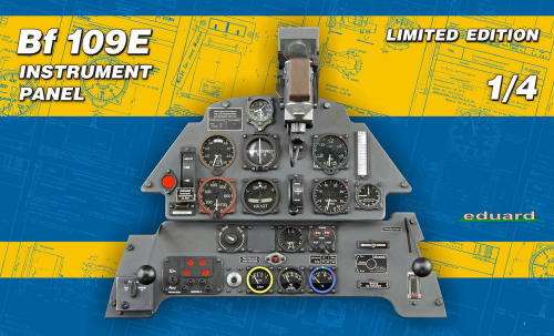Messerschmitt Bf 109E Instrument Panel Limited Edition Eduard No. ED14002 1/4