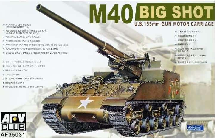 M40 155mm Gun Motor Carriage Big Shot AFV Club AF35031 1/35 + Extra