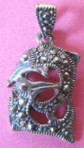 Sterling Silver, Marcasite Pendant.