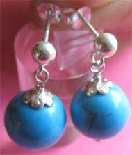 Sterling Silver and  Turquoise Earrings
