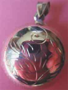 Big & Beautiful, 925  Sterling Silver  Locket -Pendant