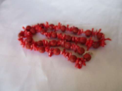 Genuine Red Coral  Necklace