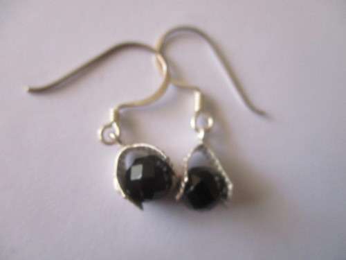 925-Sterling Silver and Black Onyx Earrings