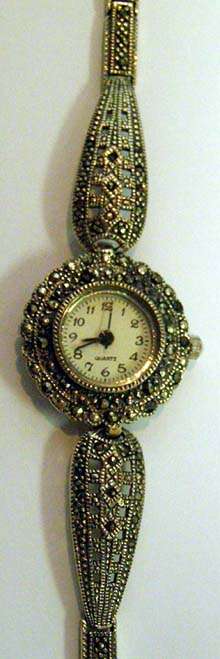 Silver Marcasite Watch