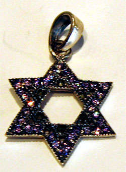 Sterling Silver & Amethyst "Star of David" Pendant