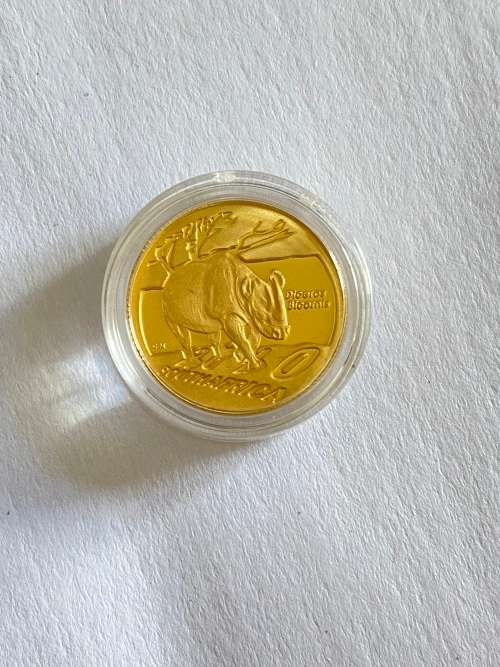 2010 1/10 oz Gold Proof Natura Series (The Black Rhino) (24k)