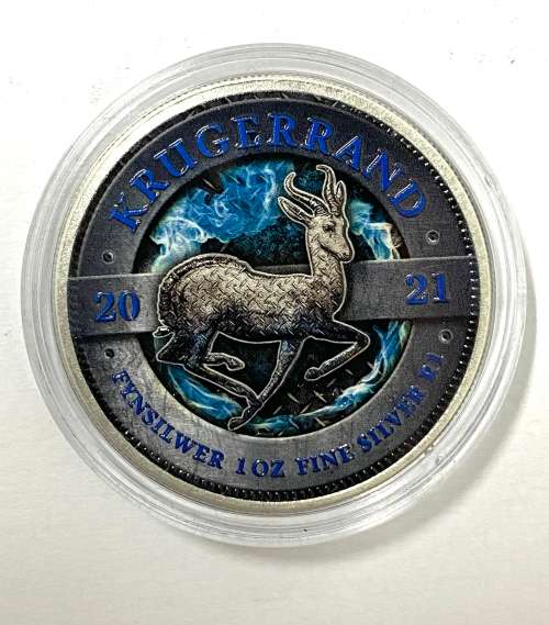 2021 .999 Silver Krugerrand (Ice Power edition) Only 250 minute!!!