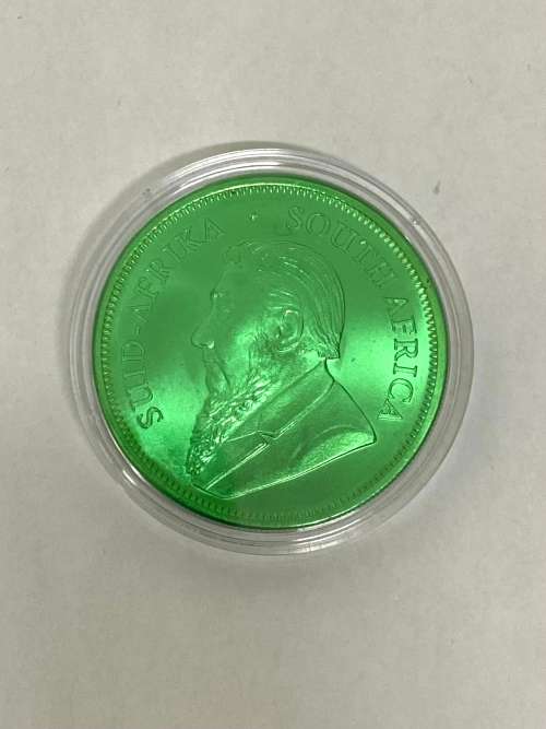2022 1 OZ .999 silver Krugerrand (Space Green edition ) limited to 500pcs