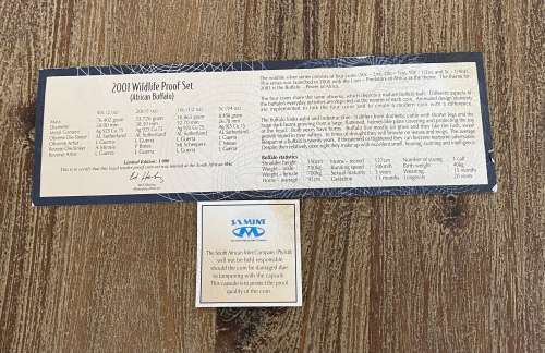 2001 Wildlife Proof Set (African Buffalo) Limited to 1 000!
